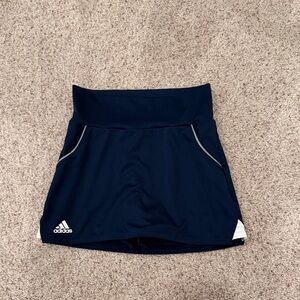 Girls navy Adidas tennis skirt